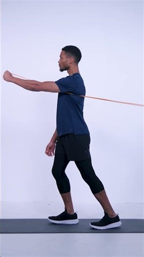 Split Stance Single Arm Chest Press