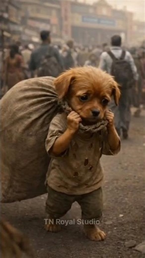 💔 Ek chhota emotional puppy… bhookha, thaka hua… par haar na maanne wala. 🐾