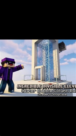 Minecraft Invisible Elevator😍