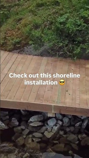 NyDock Custom Shoreline Platform Installation