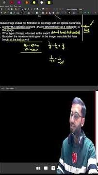 Identify the Optical Instrument 🔥 Ray Diagram + Focal Length Numerical | Class 10 Light
