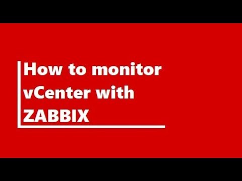 How to monitor vCenter with Zabbix