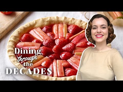 How to make 1930's Rhubarb & Strawberry Flan | Dining Through the Decades Episode 6 Season 3 Finale