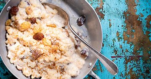 Riz au lait rhum-raisins