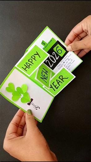 Happy New year greeting card/ Cute pop up 2026 Gift card / handmade card new year #newyear2026