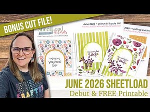 June 2026 SheetLoad of Cards | Debut & FREE Printable #suysjun2026