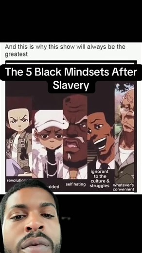 The Boondocks Family | Funny Clips & Memes on Instagram: "SHOW: THE BOONDOCKS Comparing the Boondocks characters to reality... Uncle Ruckus's internalized racism, Riley's struggle with identity, Granddad's hustling spirit, and Huey's sharp observations - these characters aren't just fictional, they're reflections of the complexities of Black life. Let's discuss how The Boondocks sheds light on the Black experience and the ongoing struggles of racism, identity, and community. CREDIT: @savvyy1k"
