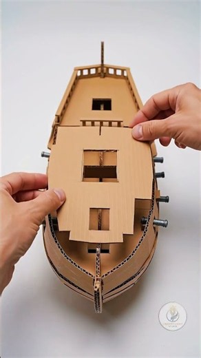 I Built a DIY Pirate Ship Out of Cardboard! 🏴‍☠️⛵