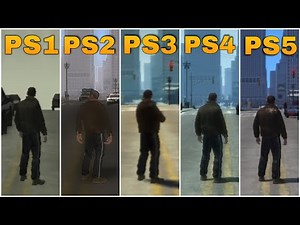 GTA 4 GRAPHICS COMPARISON PS1 VS PS2 VS PS3 VS PS4 VS PS5