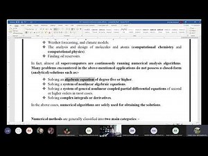 Numerical Methods Lecture 01