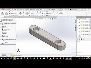 How to design Machine key in solidworks