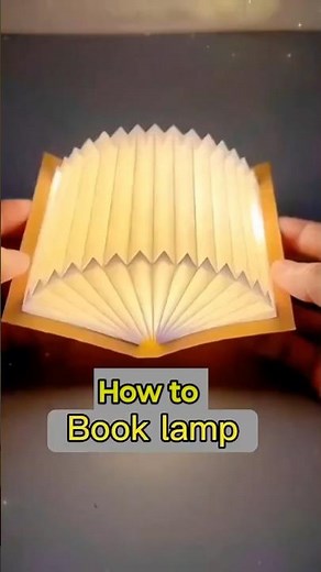 How to make a book lamp with pepar 📜 ||easy craft ideas #try at home 🏠#simple #experiment-c8w