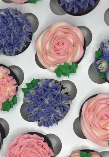 Devil's Food Cake Cupcakes with American Buttercream Frosting