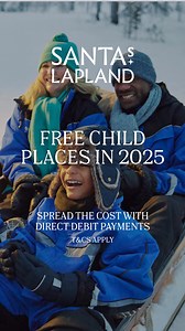 For a Christmas like no other, experience the magic of Santa's Lapland in 2025 🎅✨ Book early to make sure you don't miss out on your preferred dates & regional flights, plus FREE child places on selected holidays. Zero deposit bookings when using our direct debit option. Our Price Match Promise guarantees that if you find your trip cheaper before booking, we’ll match the price. T&Cs apply. Book with Santa's Lapland today! 🎄🦌 | Santa's Lapland