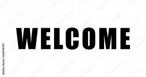WELCOME text animation with animated overshoot. The best 4k motion animations, videos, gifs, and motion graphics in trendy styles can be used for many purposes.