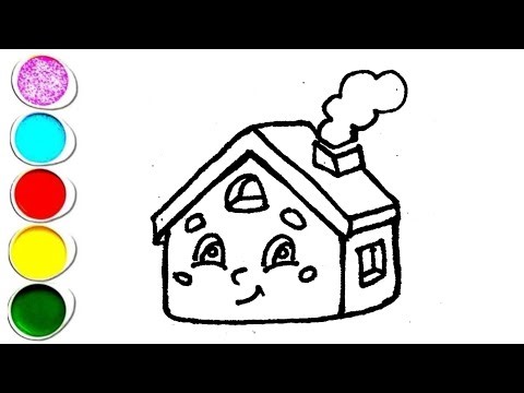How to draw house 🏠 drawing for beginners artist !!