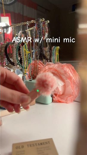 ASMR with mini mic! #asmr #satisfying #minimicrophone