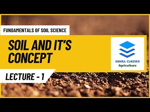 L1: FUNDAMENTALS OF SOIL SCIENCE, WHAT IS SOIL? , CONCEPTS OF SOIL - EDAPHOLOGICAL & PEDOLOGICAL