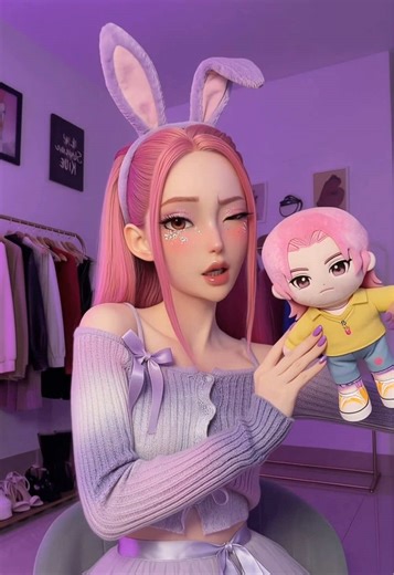 Mira Joins Makeup Trend 💜💄 #KPopDemonHunters #mira #klingai #kling26 #KlingMotionControl @Kling AI Made with Kling 2.6 — Motion Control brings characters, expressions, and actions to life in one smooth pass.