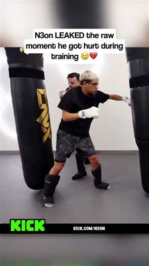N3ON LEAKED the raw moment he got hurt during training 😢💔 #ytshorts #fypシ #viral #kick #n3on