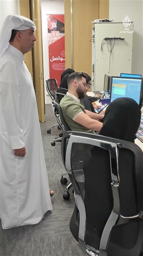 المتدرب عمرو العمري في دبلوم البث التلفزيوني