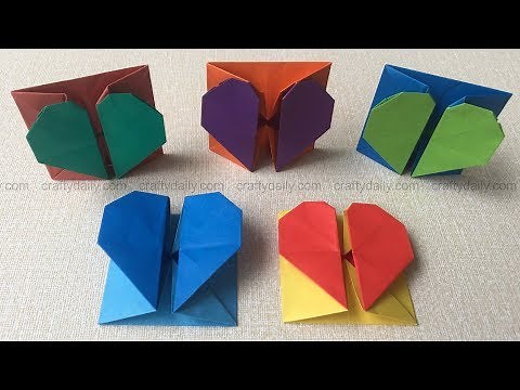 Origami Heart Box & Envelope | How To Make An Origami Heart Box Step by Step Tutorial