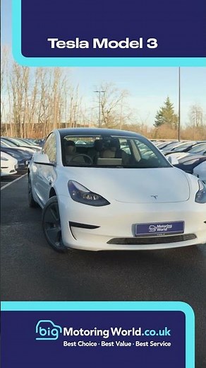 Why choose the TESLA MODEL 3? | Big Motoring World Review #teslamodel3 #shorts #short