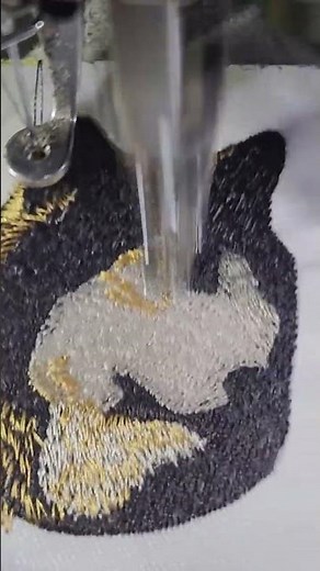 Grey Wolf embroidery