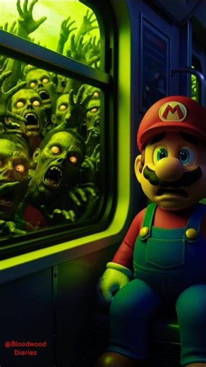 Mario Family Horror story 😱 🧟‍♀️ | Scary Version | #mario #horror #zombies #shorts #scary #creepy