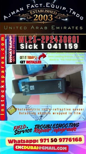 Dubai Ready Stock SICK WL23-2P2430S01 SENSOR WL23 2P2430S01 | 1041159 | 1 041 159 | WL232P2430S01