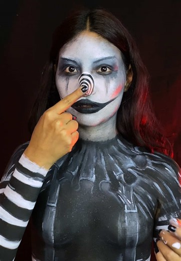 Detrás de cámaras de Laughing Jack 🖤 prometo volver a estar más activa por aquí!! #detrasdecamaras #laughingjack #creepypasta