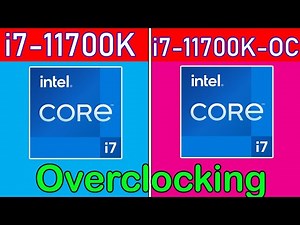 intel Core i7-11700K (OverClocking) vs i7-11700K || 12 Game benchmark in 4K.