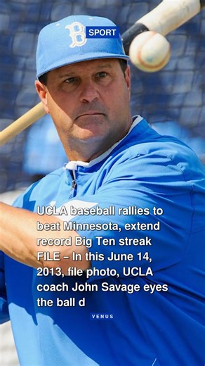 UCLA baseball rallies to beat Minnesota, extend record Big Ten streak #shorts