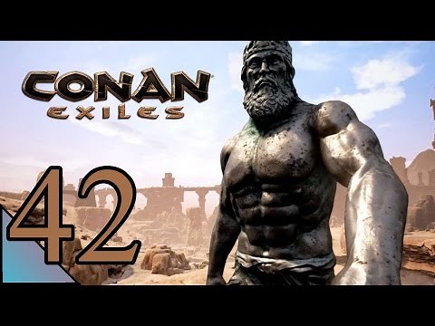 Conan Exiles 42: How to build a circular foundation (squares and triangles mixed together)