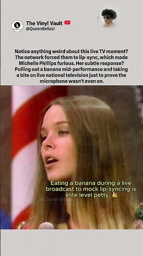 Why she ate a banana during this famous 1967 live TV moment.#Shorts #TheMamasAndThePapas