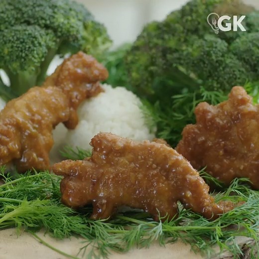 Dino-shaped nuggets just TASTE 👏 BETTER 👏! Make your own with these Dino Cookie Cutters: https://amzn.to/3cMUay6 (We may make 💰 from these links!) Get the recipe for Orange Chicken Dino Nuggets: https://bit.ly/2Q5mP96 | Food.com