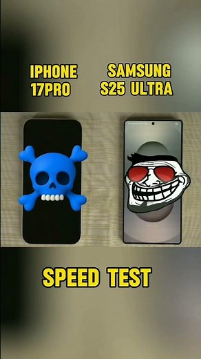 Who's the Speed King? iPhone 17 Pro vs. S25.#shorts #smartphone #samsung #tech #iphone #apple