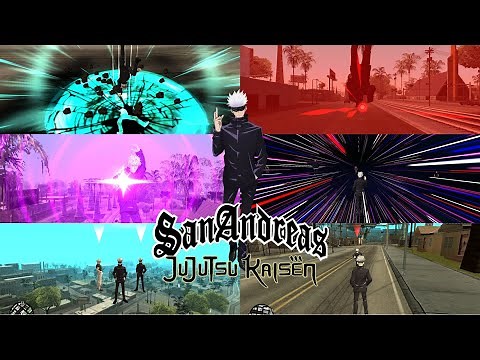 Gojo Satoru (Jujutsu Kaisen) Full Release All Skill, Ally and Enemy| Gta San Andreas mod