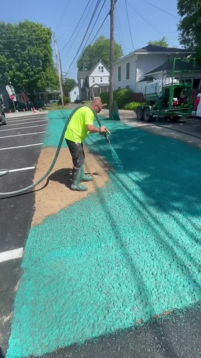Making that green grass grow🌱🌱 #timmcgraw #hydroseed #lewislawnandlandscaping #hydroseeding #grass #lawn #landscape #turboturf