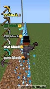 all pickaxe VS light blue glazed terracotta #minecraftshorts