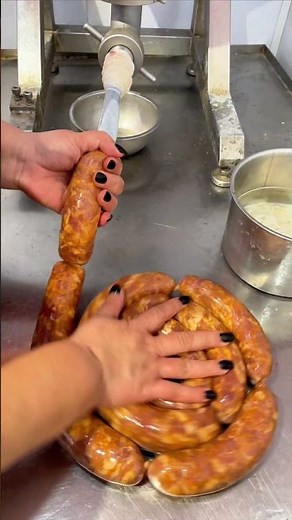 The Most Mesmerizing Sausage Making Moment 🌭