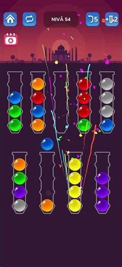 Ball sort puzzle level 54 #ballsortpuzzle