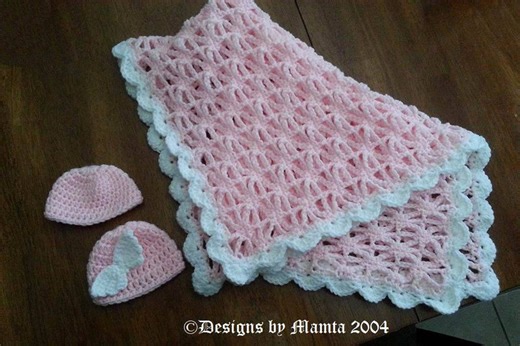 Easy Baby Blanket Crochet Pattern, Spider Stitch Design - Etsy Australia