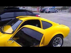 SOLD. Opel GT Classic-1971 yellow with black trim