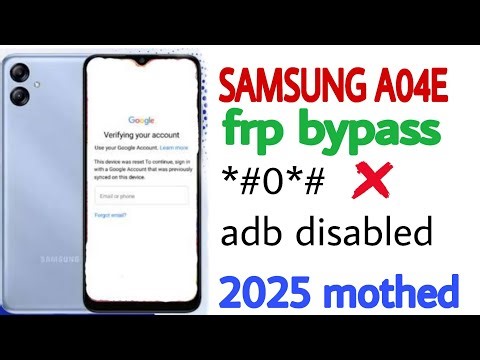Samsung A04e frp bypass | Samsung adb not working
