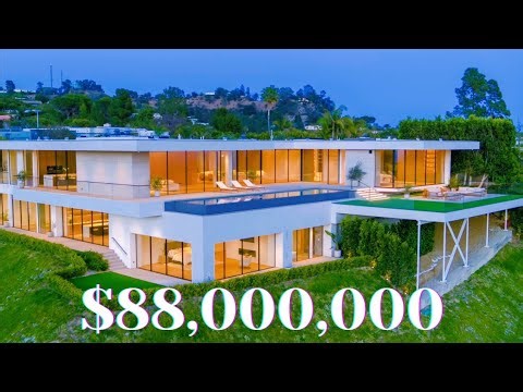 INSIDE AN ULTRA MODERN BEVERLY HILLS MEGA MANSION