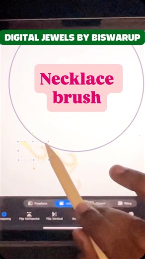 Digital jewels by Biswarup on Instagram: "How to Draw a Realistic Necklace in Procreate | Digital Jewelry Design Tutorial Learn how to design a stunning gold necklace in Procreate on your iPad! Perfect for jewellery designers and digital artists — from sketch to shine 💛 Watch the full tutorial and create your own elegant digital necklace design today! 🎨💍 procreate jewelry design, procreate necklace drawing, procreate tutorial, digital jewellery design, gold necklace design, jewellery design i