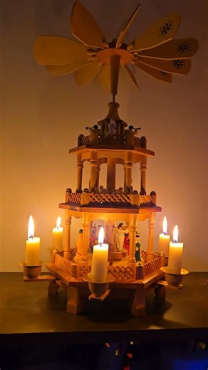 Thrift Store Magic: A Vintage Holiday Pyramid That Actually Spins