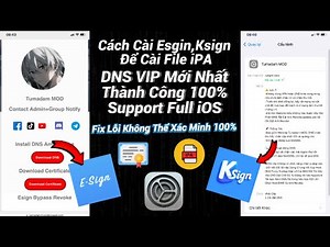 Cách Cài Esgin Và Ksign Để Cài File IPA,Fix Mọi Lỗi Xác Minh Ứng Dụng IOS-Thành Công 100%