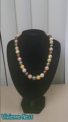 DIY Pearl Necklace Like a Designer | How to String Beads Securely at Home ASMR video #beadsjewellery